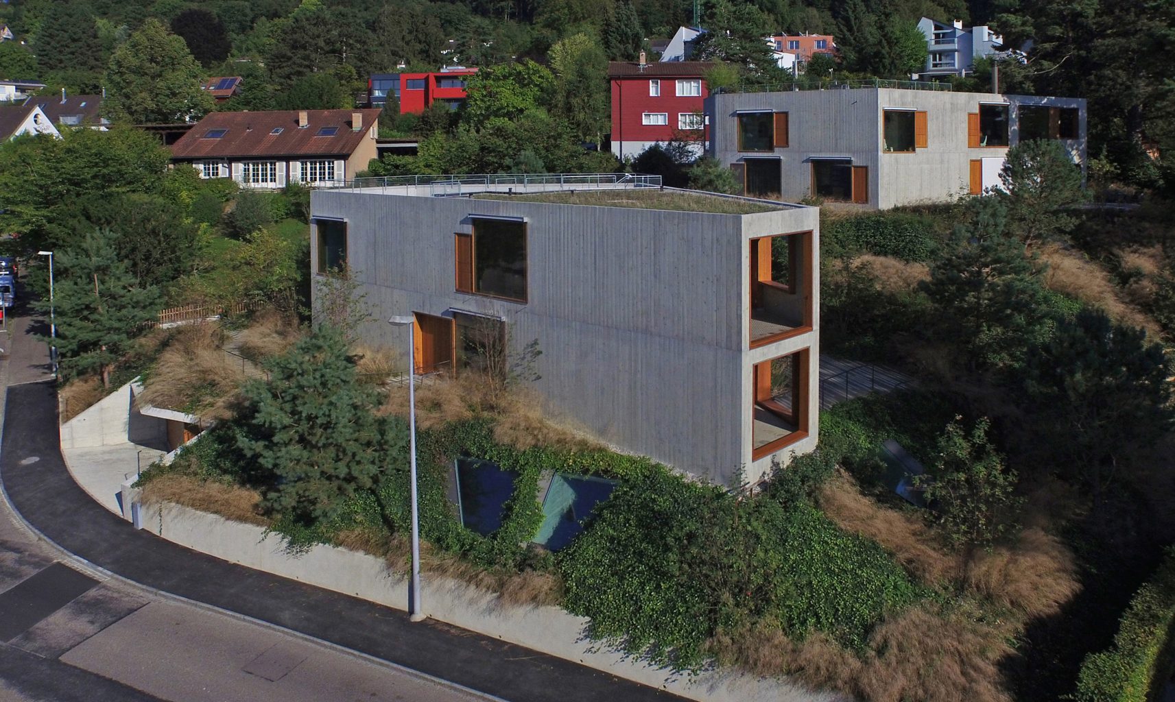 Zwei Doppeleinfamilienhäuser Rütiring Riehen © Staehelin Meyer Architekten