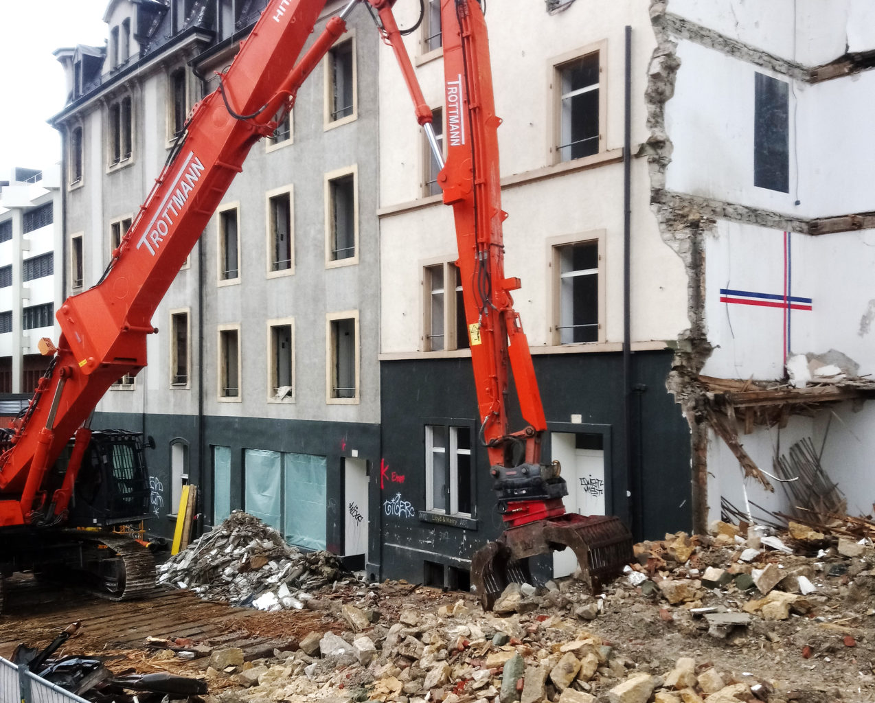 Abbruch Häuser Hochstrasse © Architektur Basel