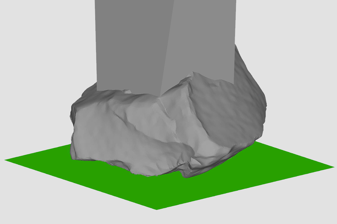 3D Scan zum erfassen der Volumetrie © Jermann Ingenieure + Geometer AG