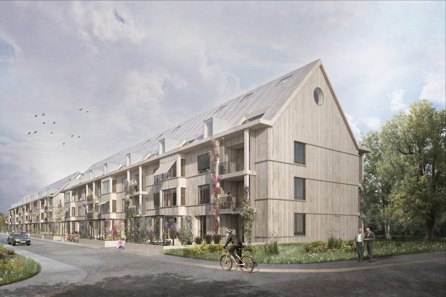 Visualisierung Strassenseite © Burckhardt+Partner AG