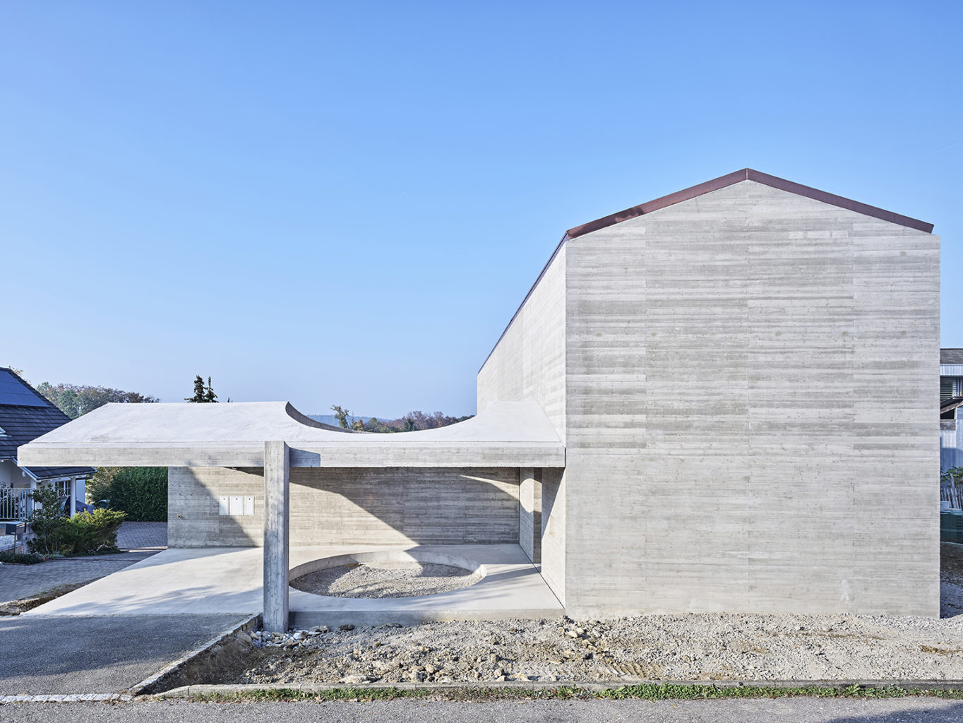 Wohnhaus und Carport, Wohnhaus W, Seltisberg © Mark Niedermann Photography