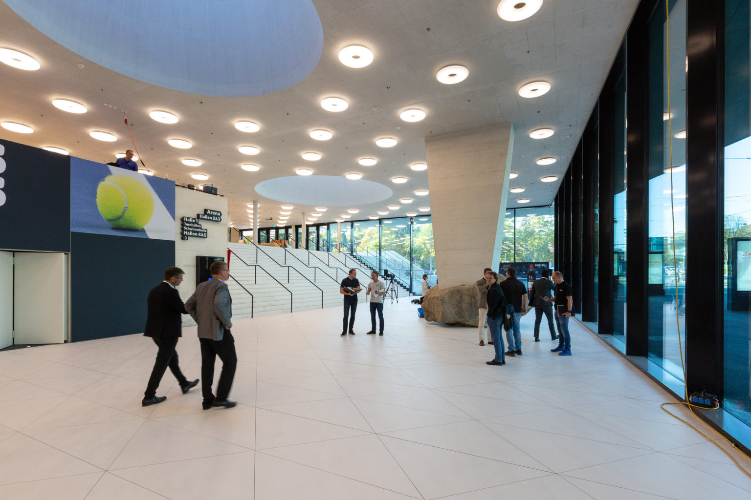 Foyer | St.Jakobshalle von Berrel Berrel Kräutler und Degelo Architekten, 2018 © Architektur Basel / A. Schärer