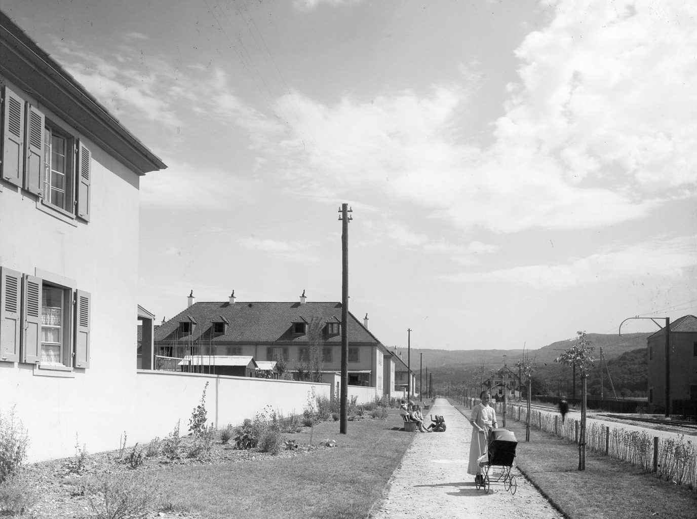 Die St. Jakobs-Strasse anno 1921 © Siedlungsgenossenschaft Freidorf