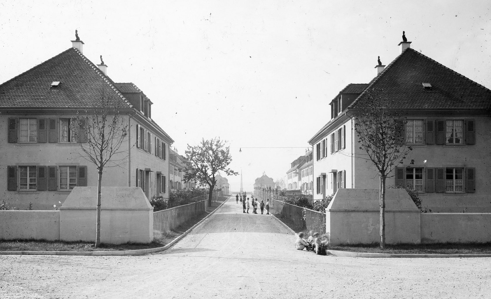 Blick in eine Wohnstrasse © Siedlungsgenossenschaft Freidorf
