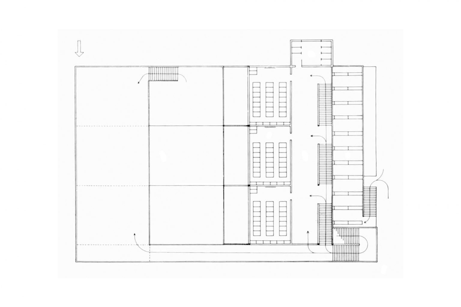 Wettbewerbsentwurf Petersschule, 1926, Basel © Stiftung Bauhaus Dessau (Meyer) / Hans-Jakob Wittwer (Wittwer)