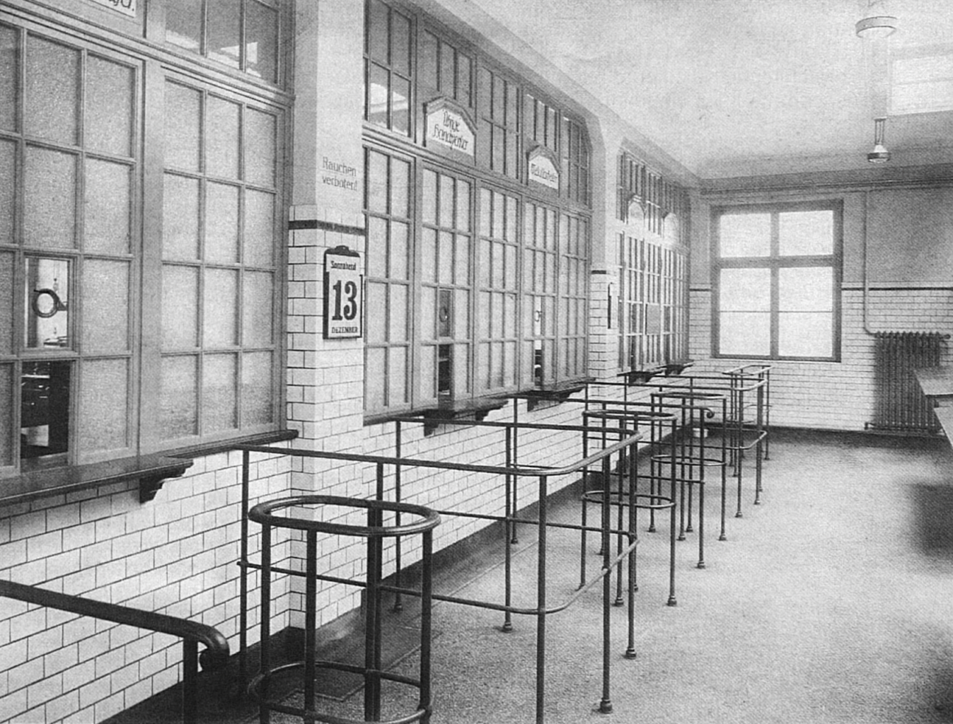 Abteilung der männlichen Stellensuchenden, Schalterraum © Quelle unbekannt