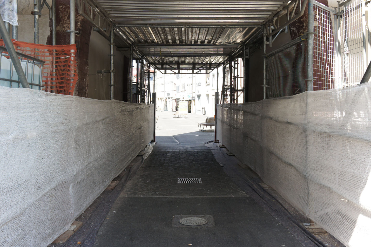 Renovationsarbeiten am Törli, April 2018 © Architektur Basel