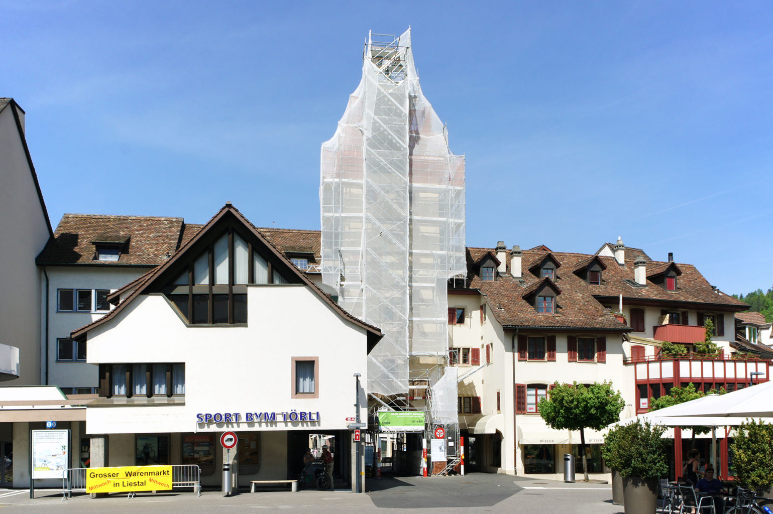 Renovationsarbeiten am Törli, April 2018 © Architektur Basel