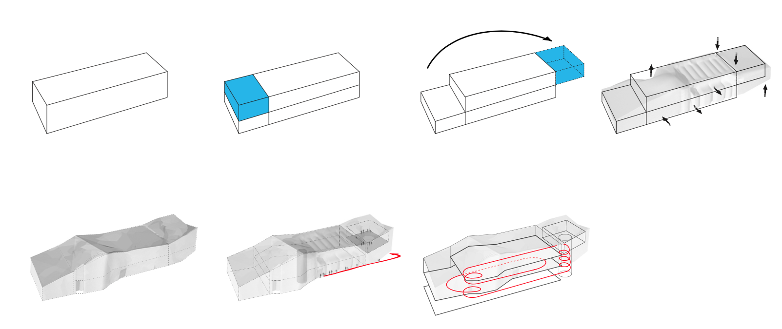 Konzeptschema: TWA Obere Hard in Muttenz © Oppenheim Architecture