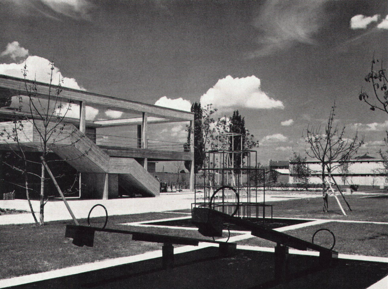 Gartenbad Bachgraben in Basel (1961/1962) von Otto Senn © P.+ E. Merkle, Basel