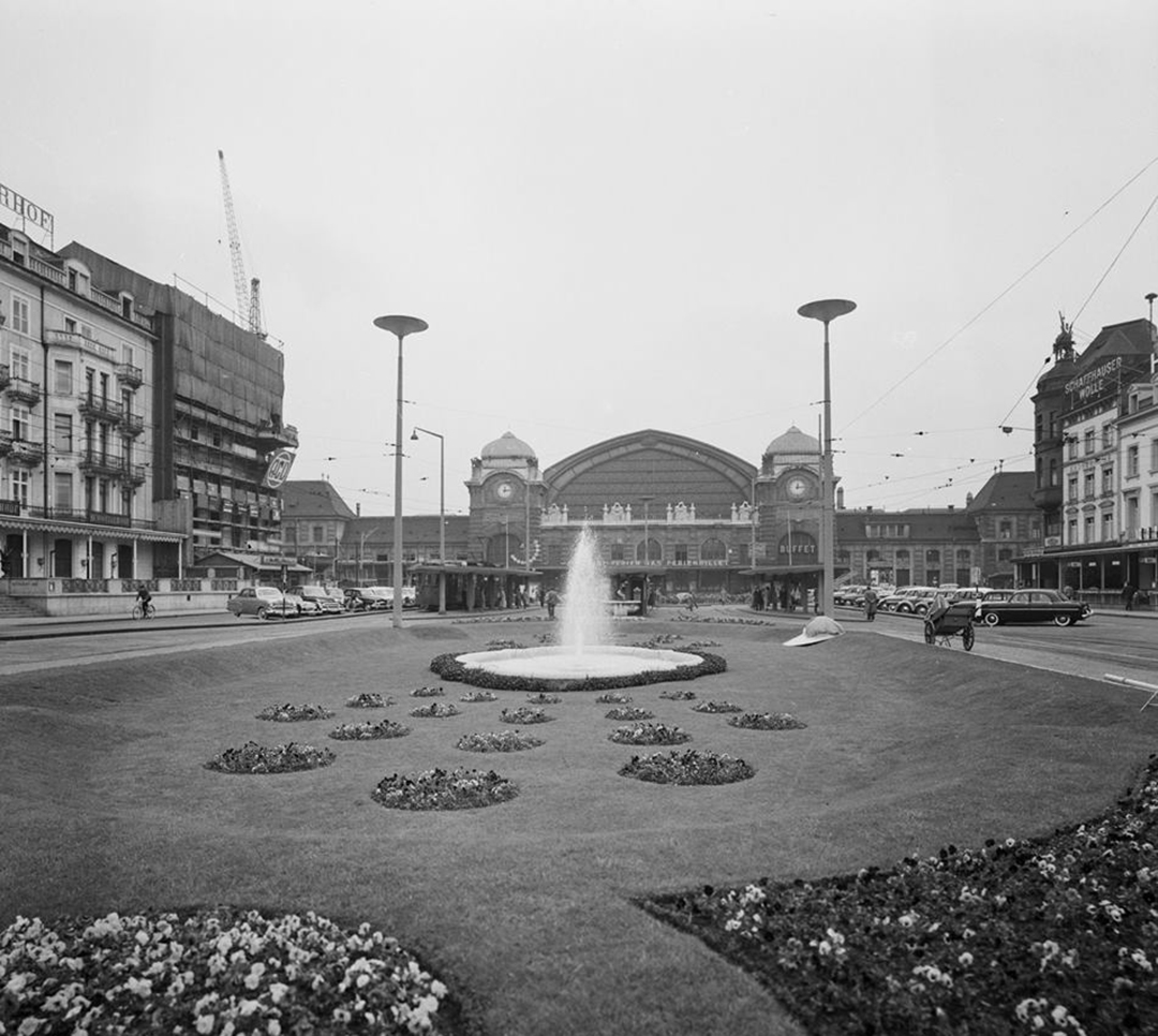Centralbahnplatz Basel © Bildarchiv der ETH-Bibliothek