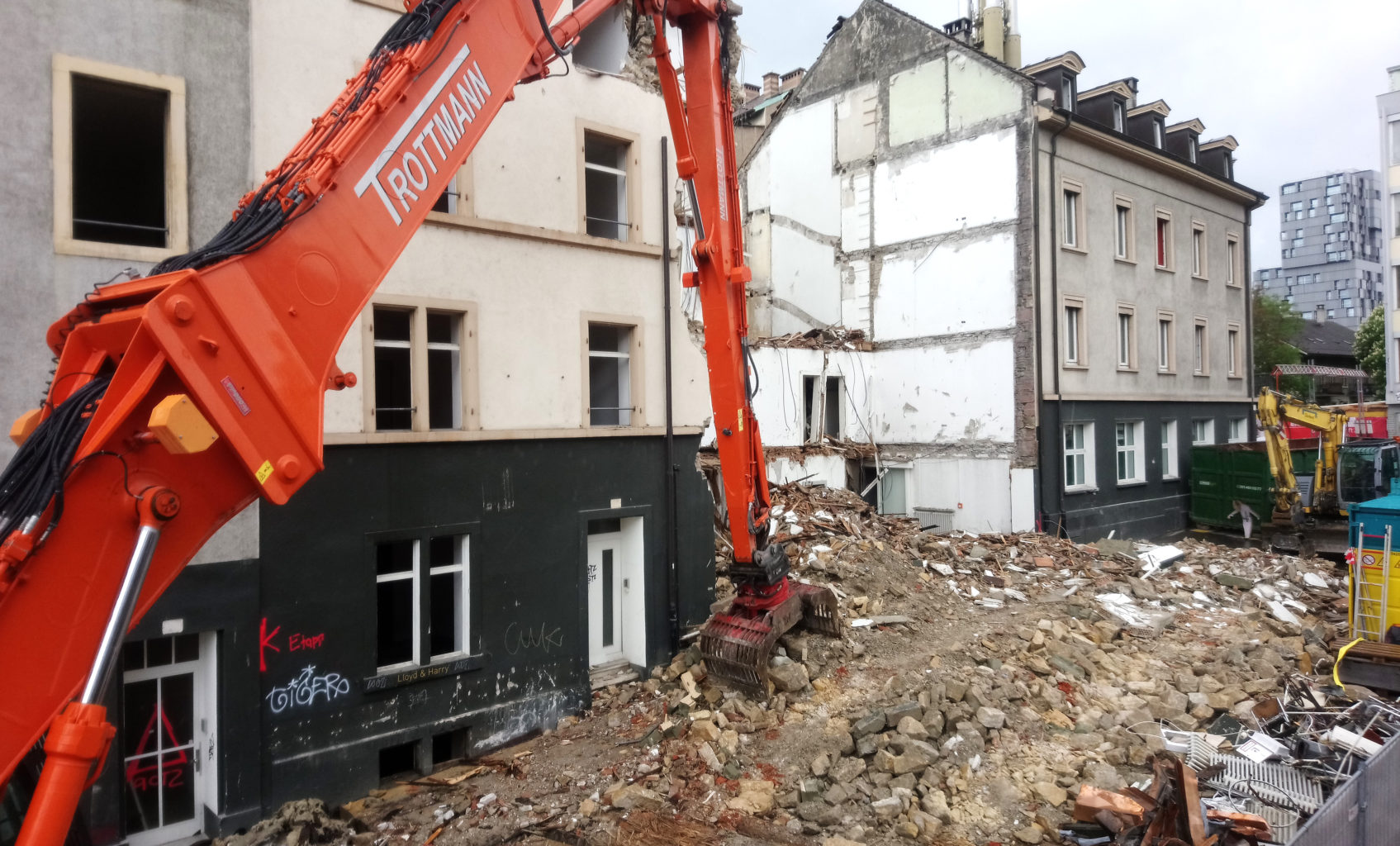 Abbruch Häuser Hochstrasse © Architektur Basel