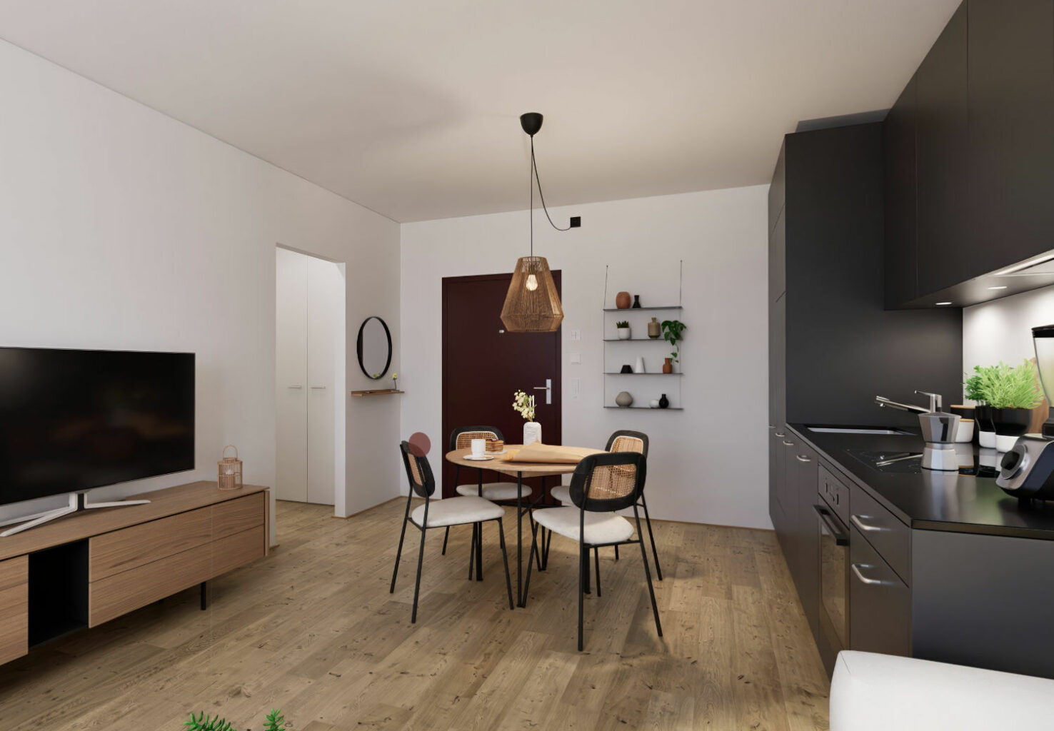 Entrée, Kochen & Essen in einem – wirtschaftlicher gehts nicht © 2024 Beyonity Group GmbH (Screenshot 3D Rundgang)