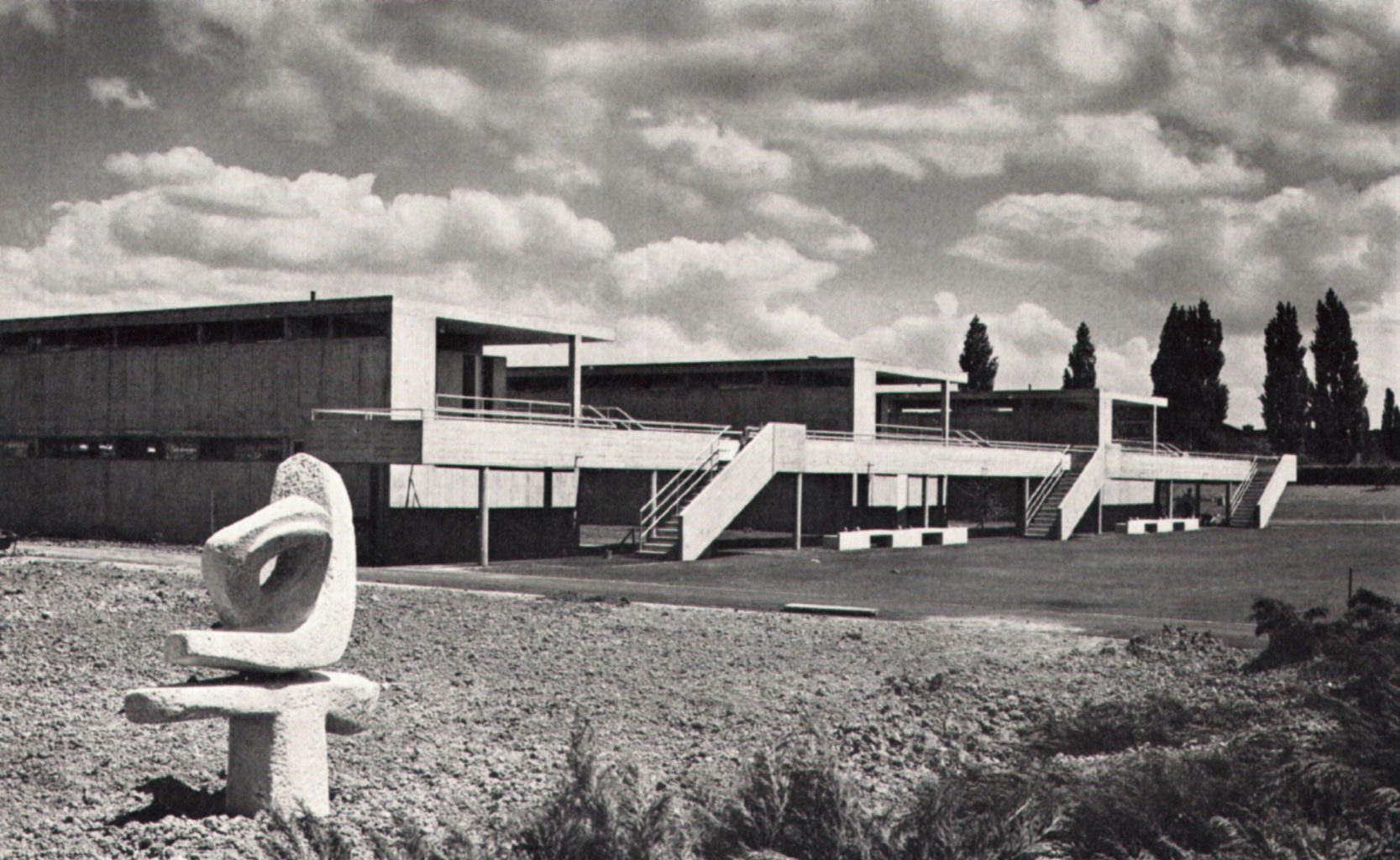 Gartenbad Bachgraben in Basel (1961/1962) von Otto Senn © P.+ E. Merkle, Basel