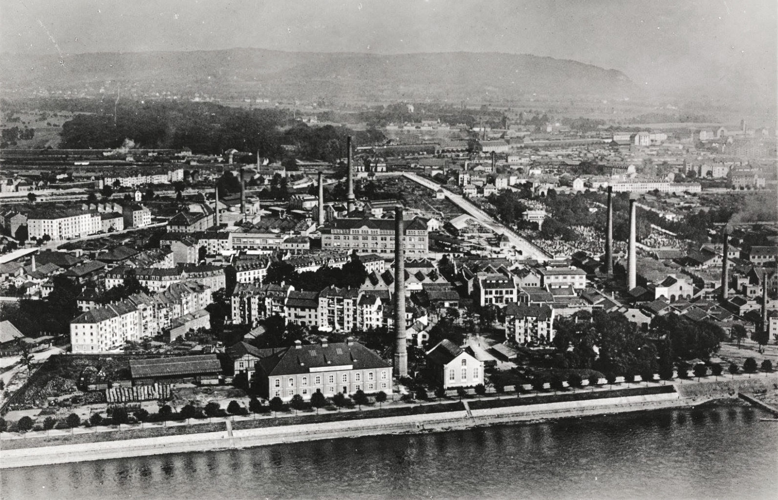 Das Klybeck zu Beginn des 20. Jahrhunderts © Walter Mittelholzer