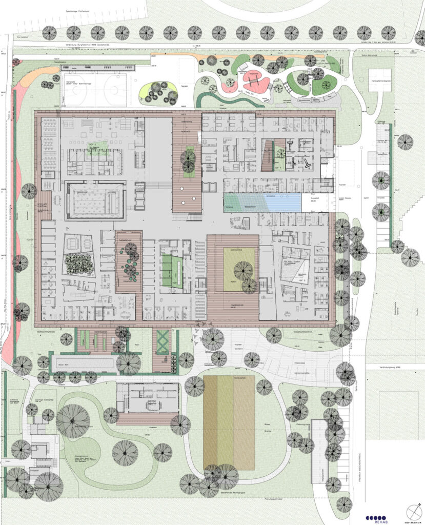 Situationsplan der Landschaftsarchitektur © August Künzel Landschaftsarchitekten AG