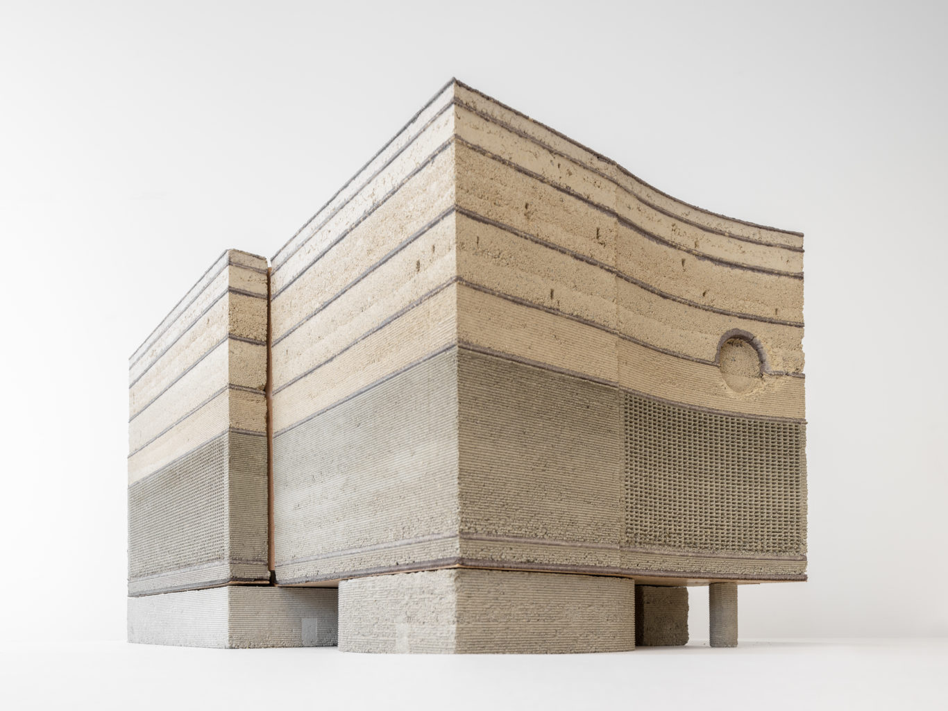 Lehmmodell des Ozeaniums © Boltshauser Architekten