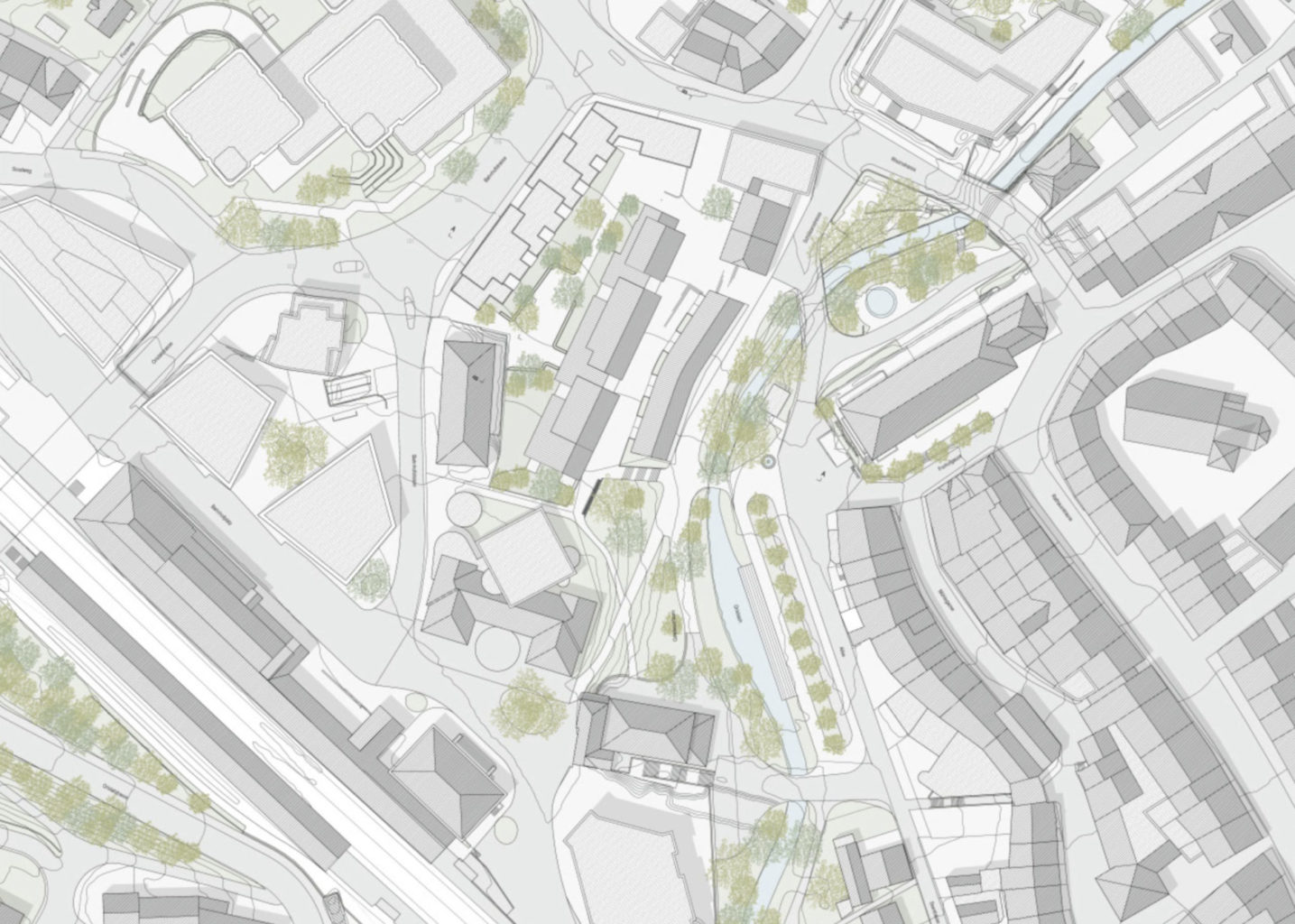 Übersichtsplan des Siegerprojekt, Quelle: Jurybericht «Lüdin Areal»