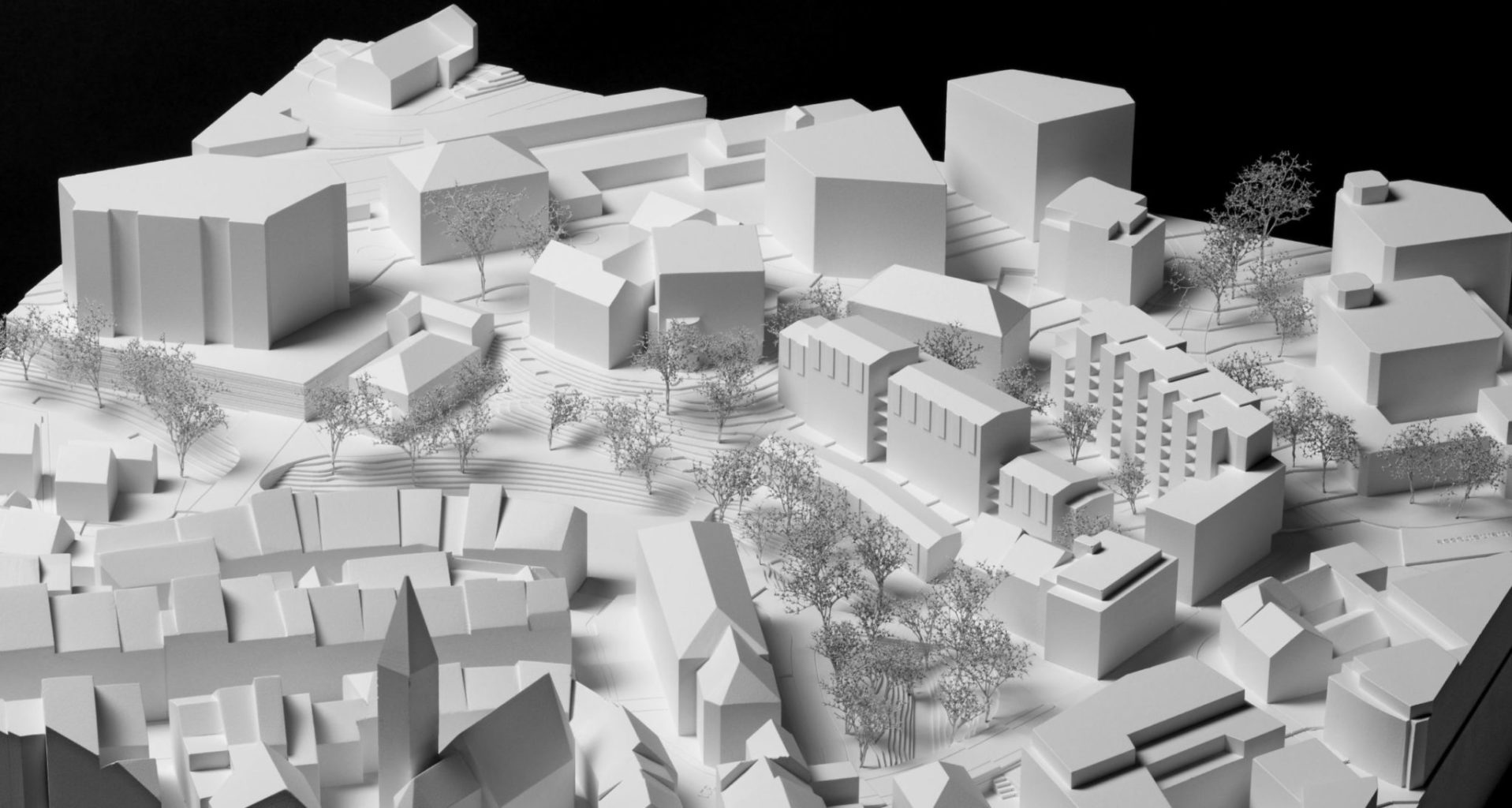 Der Projektvorschlag vom Büro Steib Gmür Geschwentner Kyburz im Modell, Quelle: Jurybericht «Lüdin Areal»