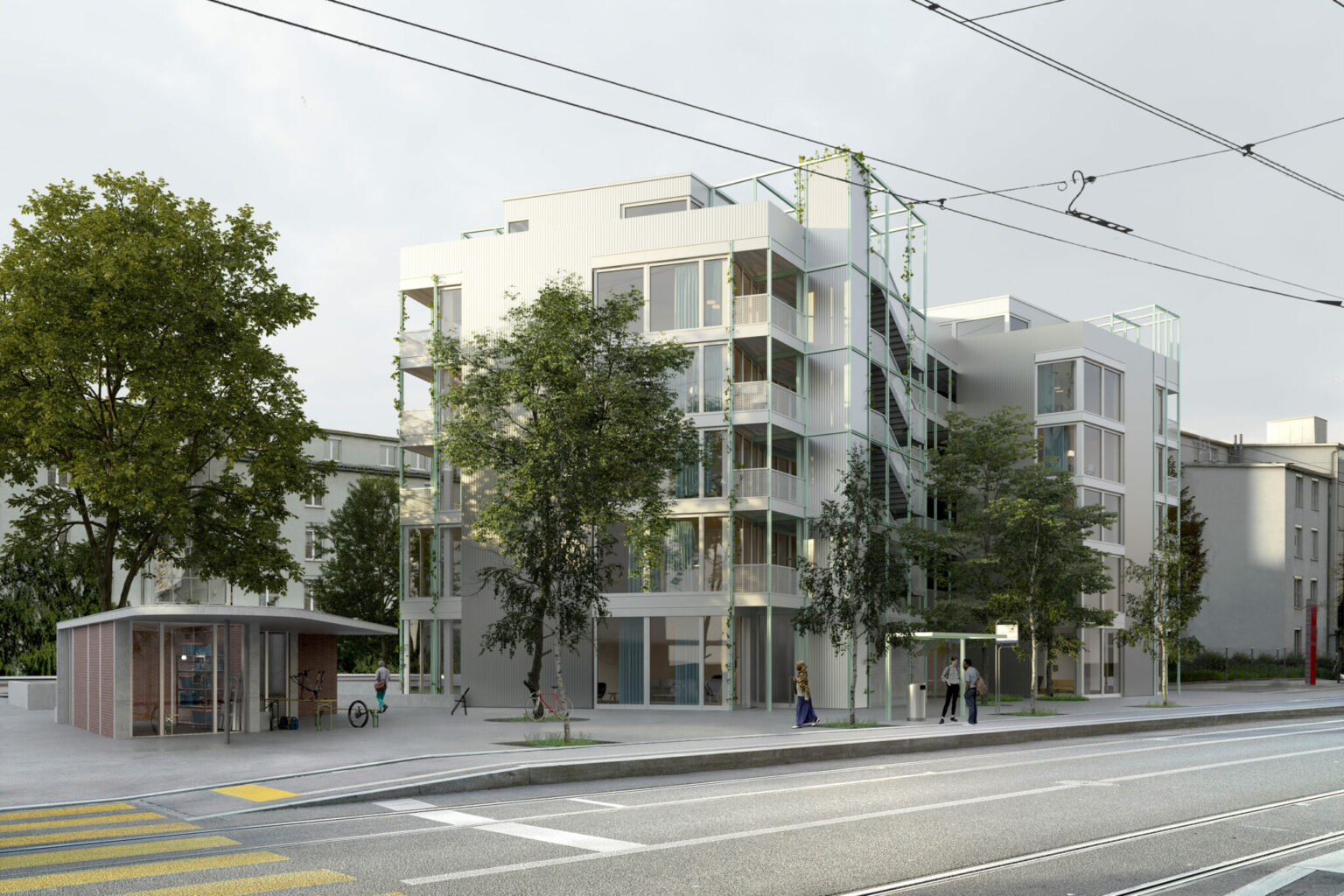 Neubau Wohnhaus Burgfelderstrasse, Basel: Perita darf als Subplaner innerhalb des Generalplanerteams das Kosten- und Baumanagement verantworten. Architektur: von Ballmoos Partner Architekten AG