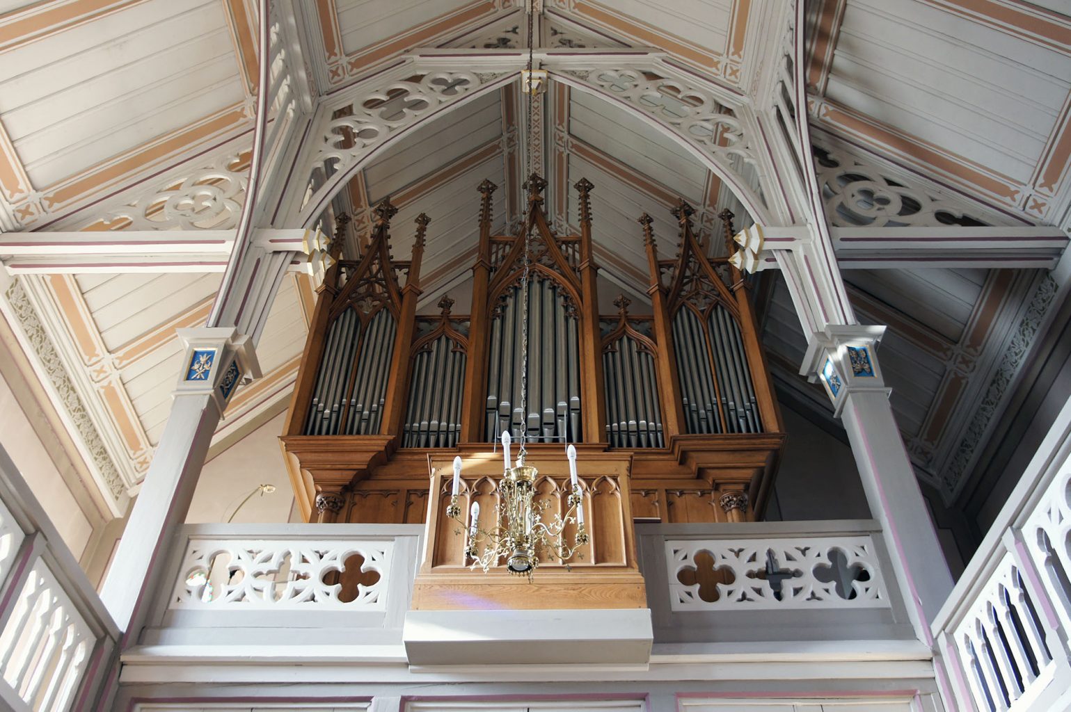 Reformierte Kirche St. Martin, Orgel und Dachraum, Kilchberg BL © Architektur Basel