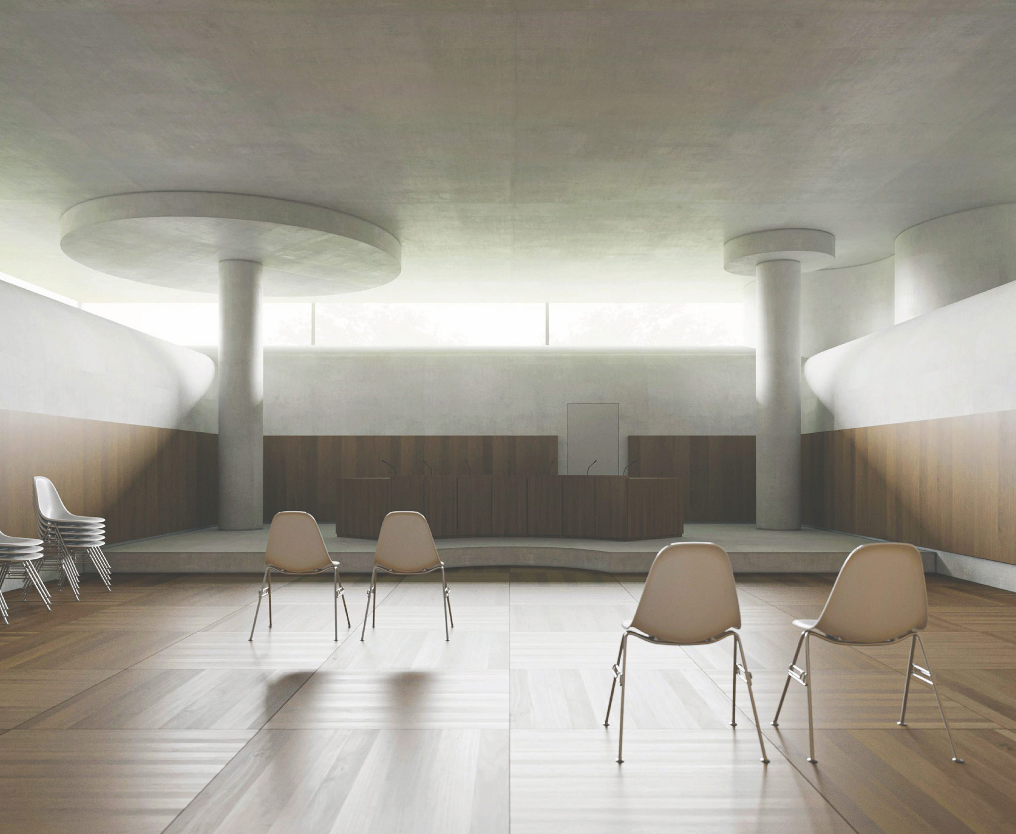 Gerichtssaal mit Oblicht © Notaton