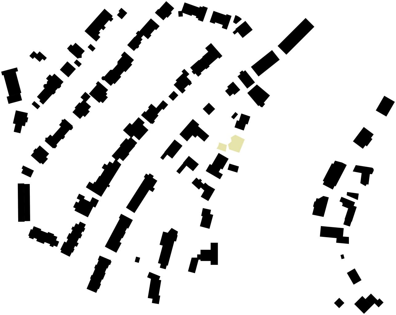 Schwarzplan Haus Bernardi © Buol & Zünd Architekten
