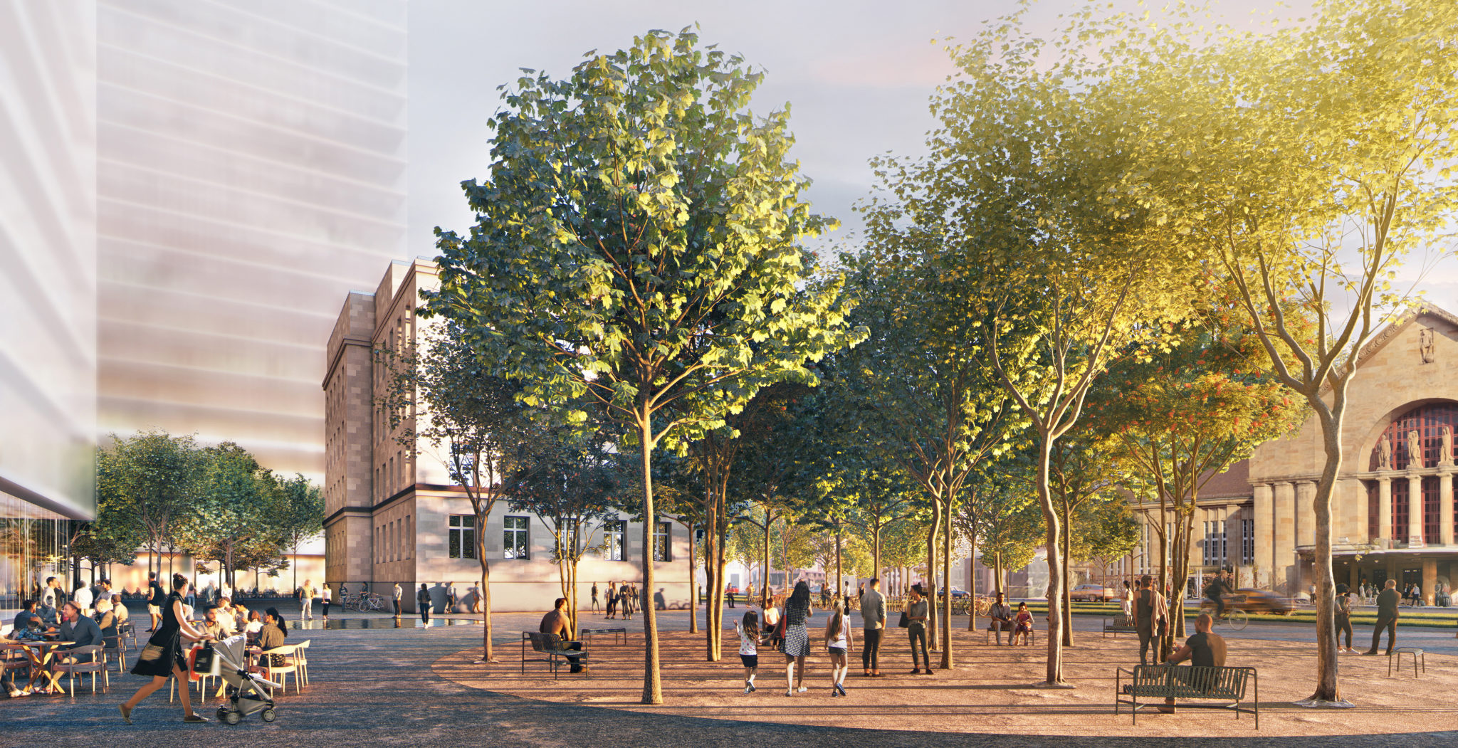 Visualisierung Schwarzwaldallee © Herzog & de Meuron