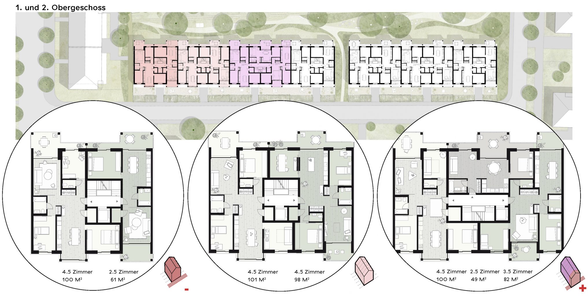 Grundriss Obergeschoss © Burckhardt+Partner AG