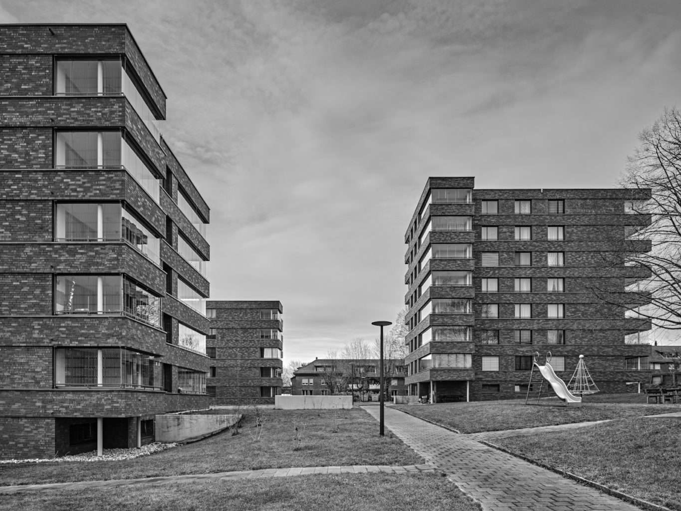 Sanierte Wohngenossenschaft Meiriacker, Binningen, Flubacher Nyfeler Architekten AG © Roger Frei Architekturfotografie, Zürich