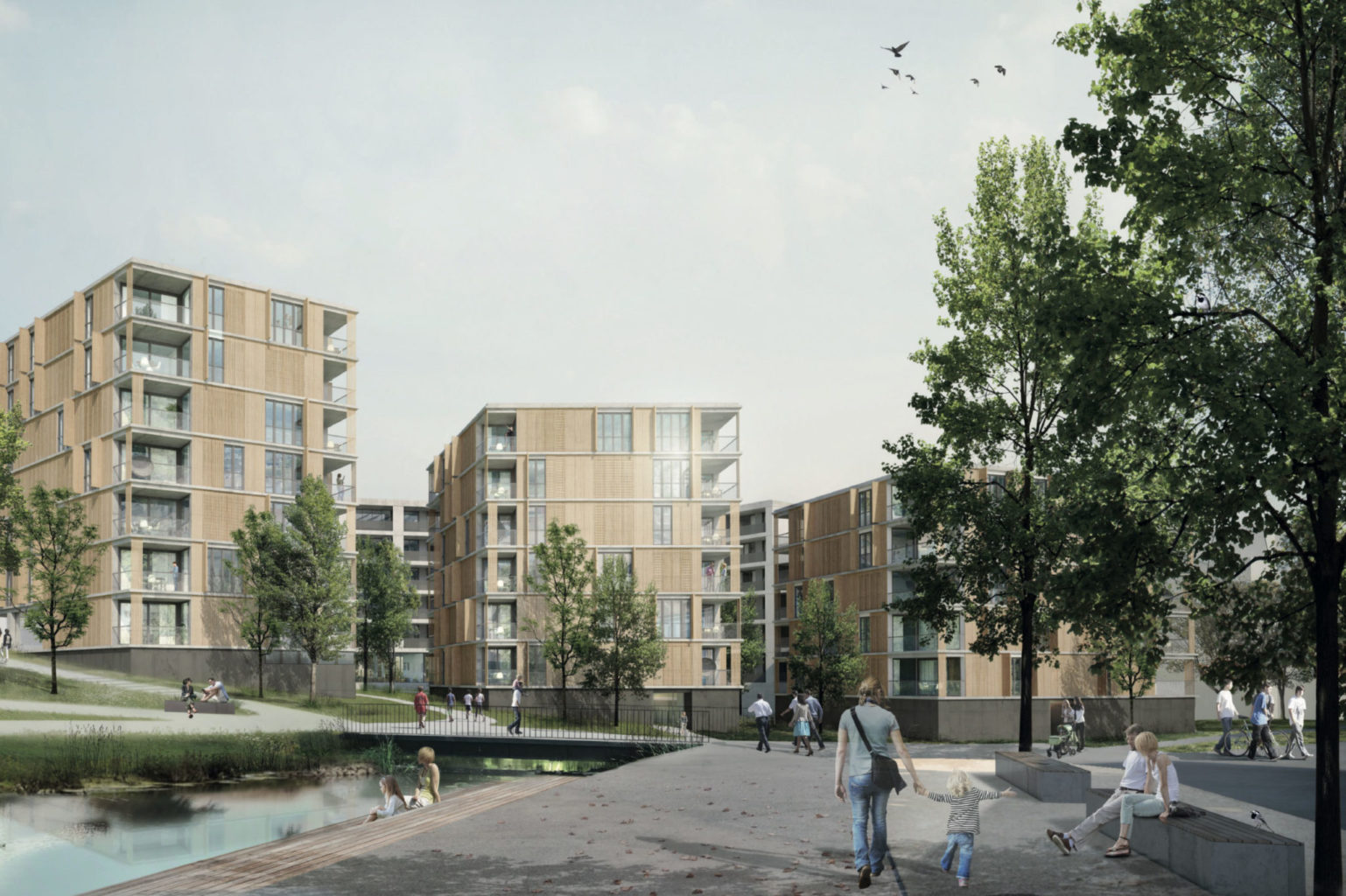 Blick vom Orisbach, Quelle: Jurybericht «Lüdin-Areal»