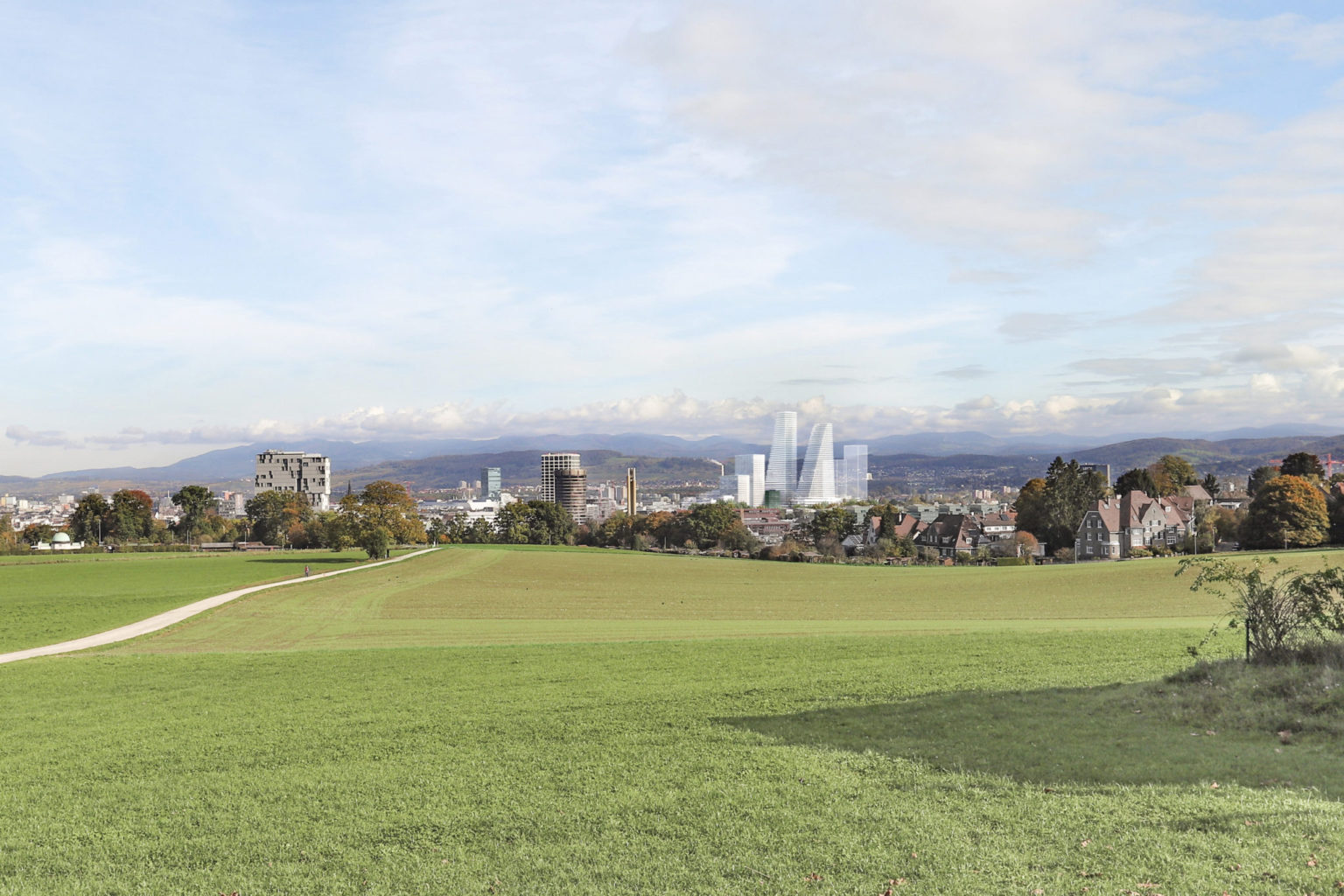 Blick von Bruderholz © F. Hoffmann-La Roche Ltd