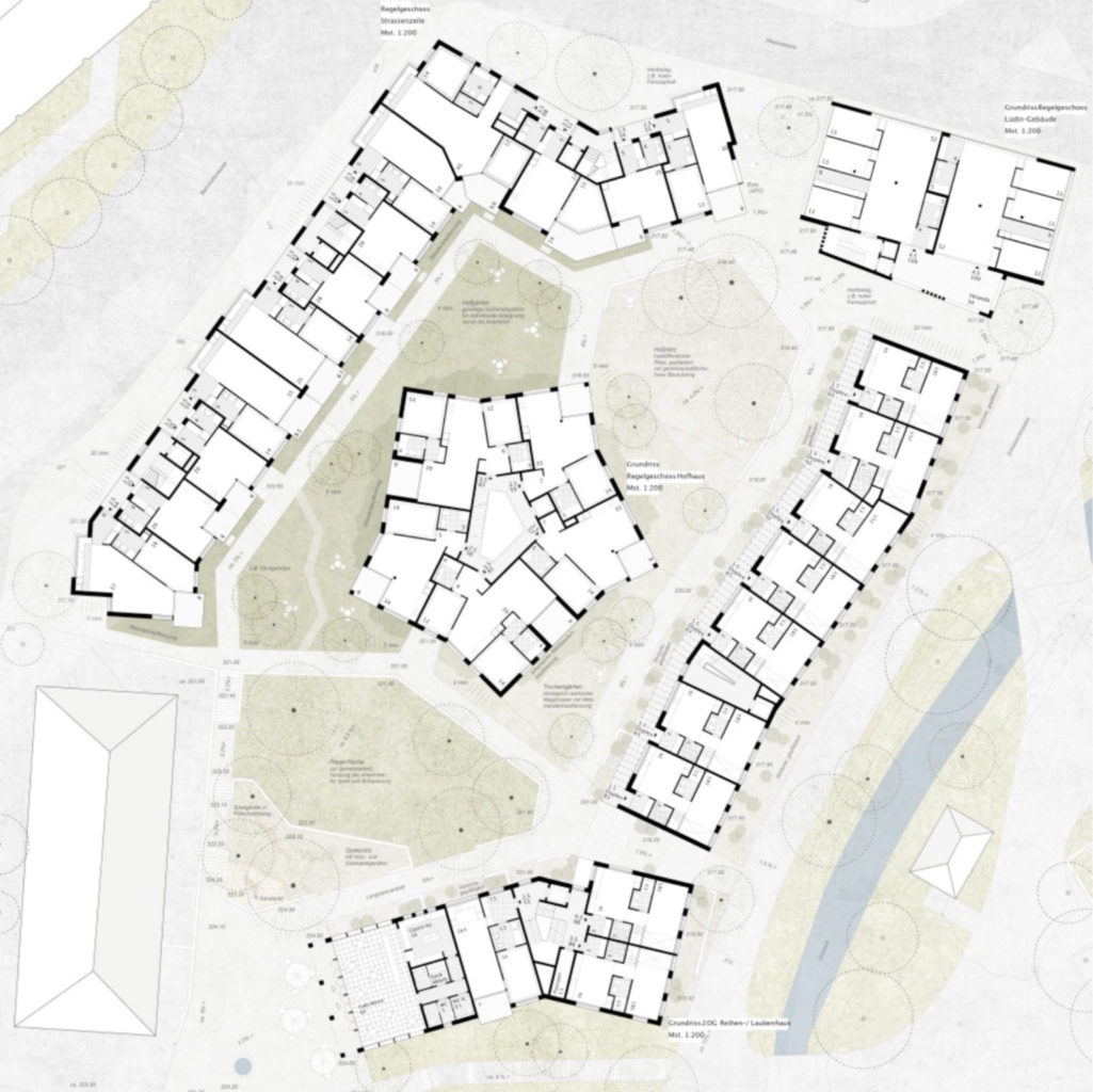 Grundriss Erdgeschoss, Quelle: Jurybericht «Lüdin-Areal»