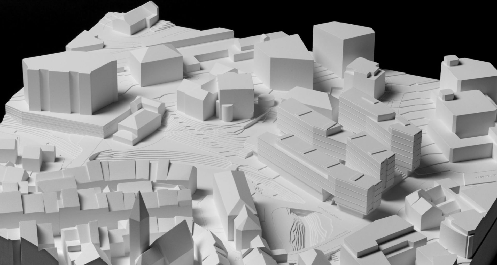 «Gewoben» im Modell, Quelle: Jurybericht «Lüdin-Areal»