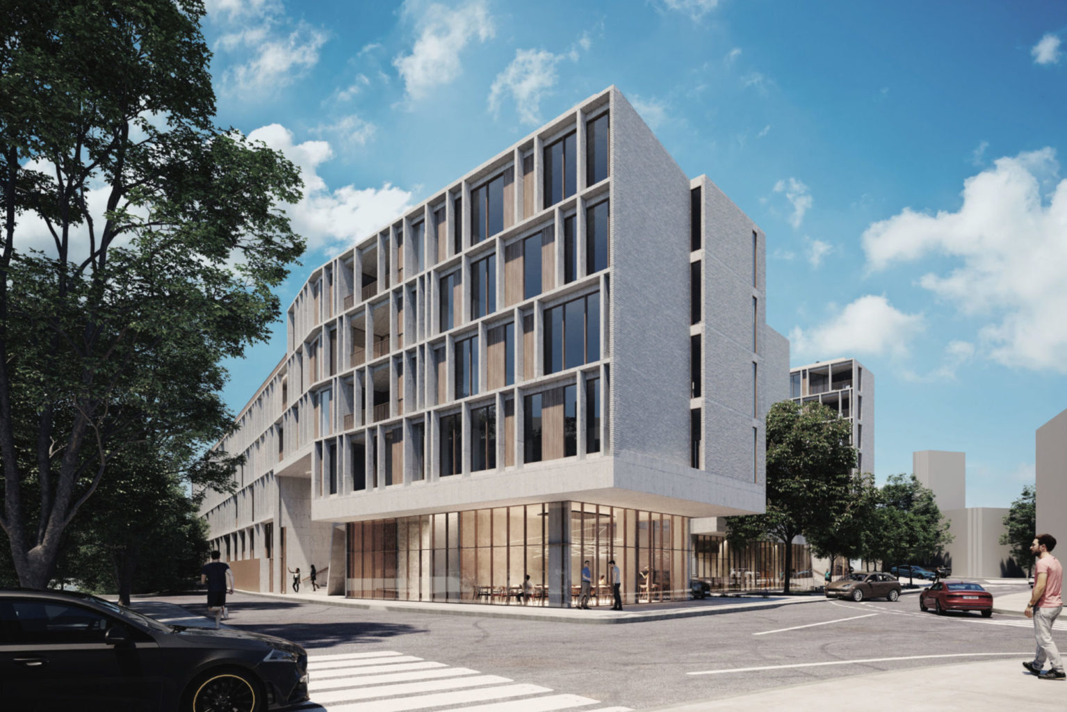 Sicht nach Südwesten, Quelle: Jurybericht «Lüdin-Areal»