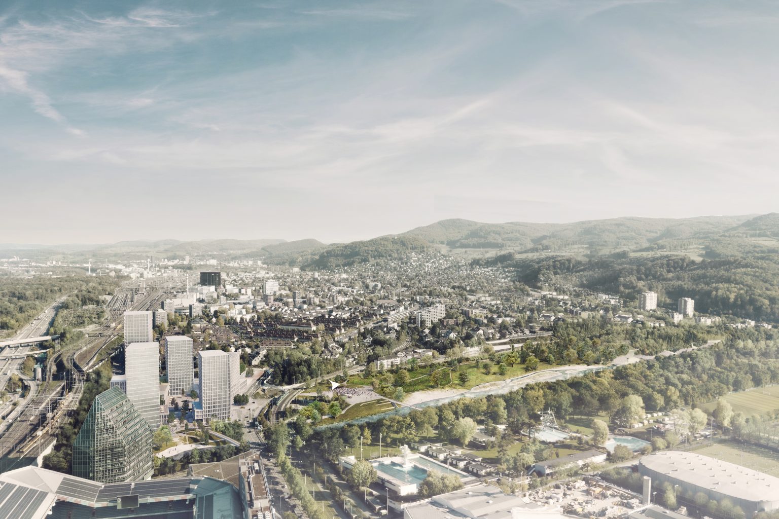 Hochhaus-Quartier Hagnau und Schänzli © nightnurse images, Zürich