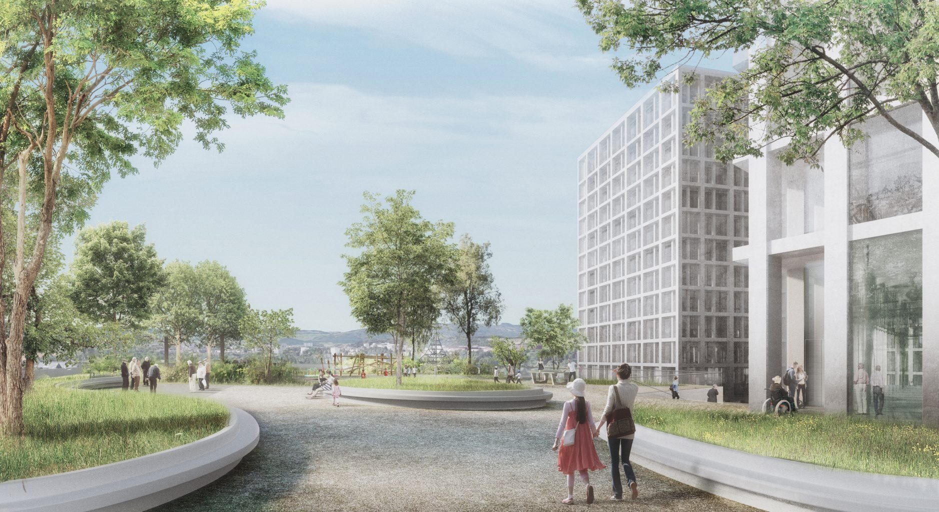 Hochhaus-Quartier Hagnau und Schänzli © nightnurse images, Zürich