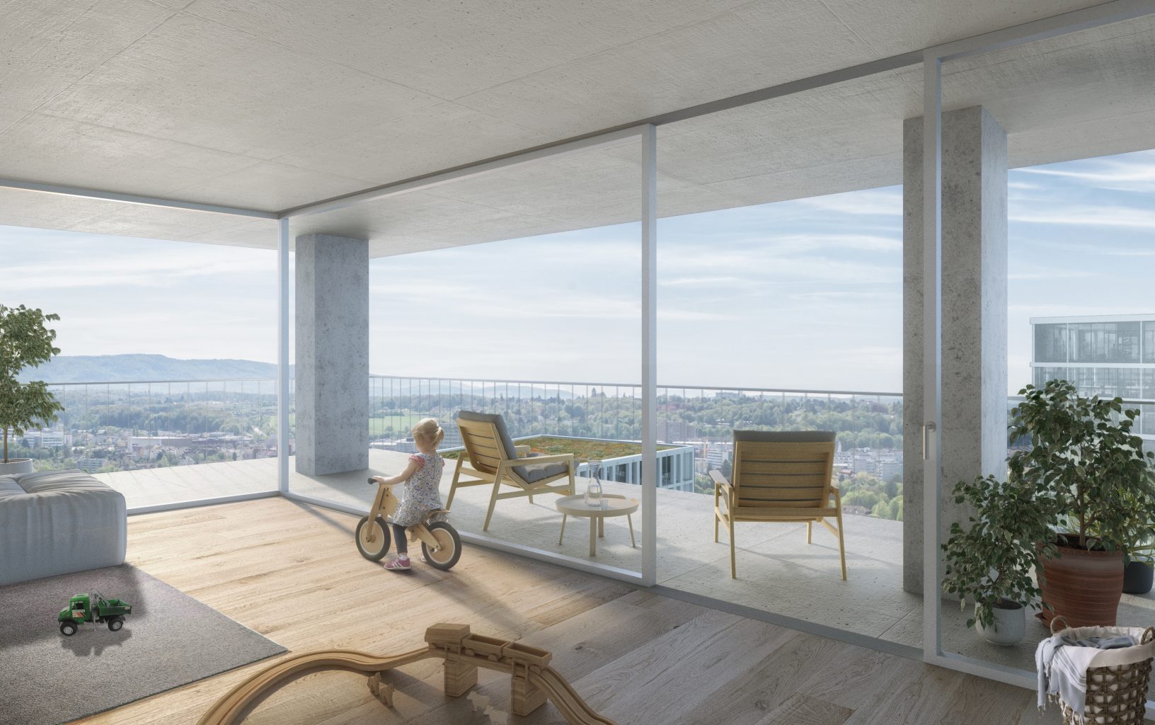 Hochhaus-Quartier Hagnau und Schänzli © nightnurse images, Zürich