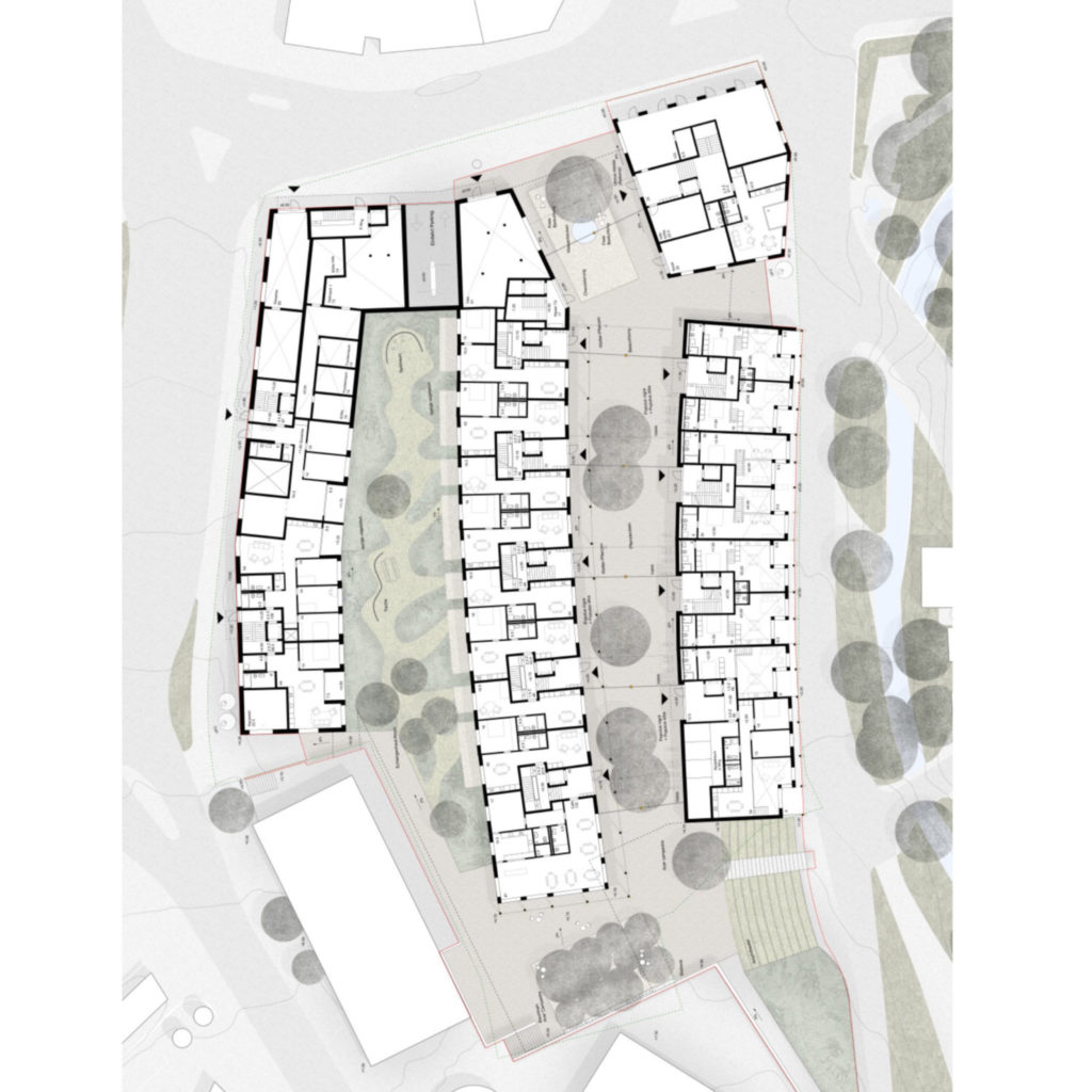 Grundriss Erdgeschoss, Quelle: Jurybericht «Lüdin-Areal»