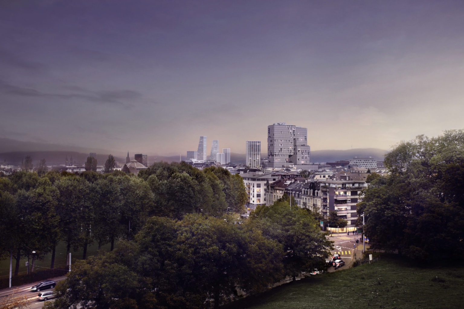 Blick vom Margarethenhügel © F. Hoffmann-La Roche Ltd