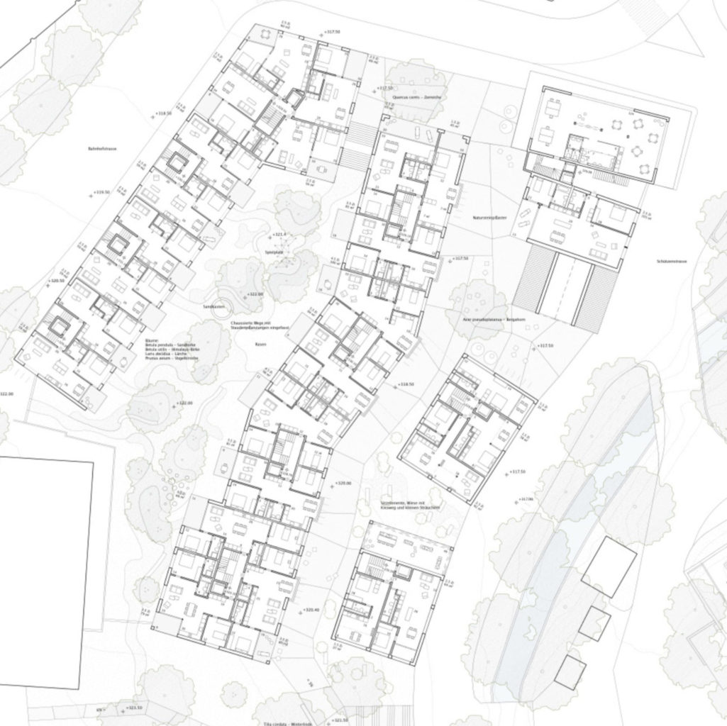 Grundriss Regelgeschoss, Quelle: Jurybericht «Lüdin-Areal»