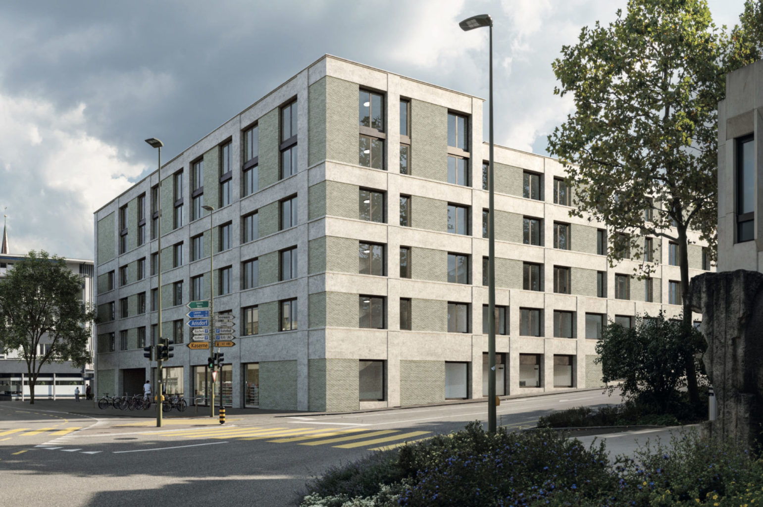 Sicht von der Kantonalbank-Kreuzung, Quelle: Jurybericht «Lüdin-Areal»