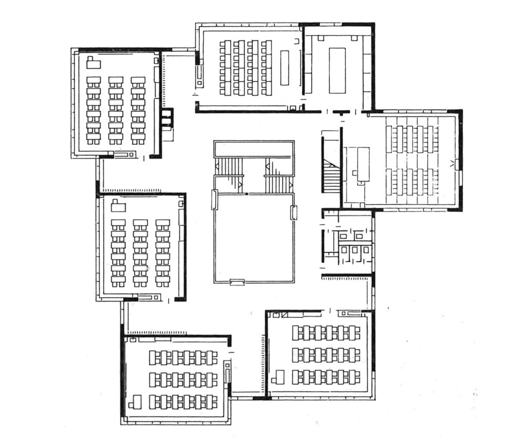 Grundriss Schulhaus Neumatt, Aesch