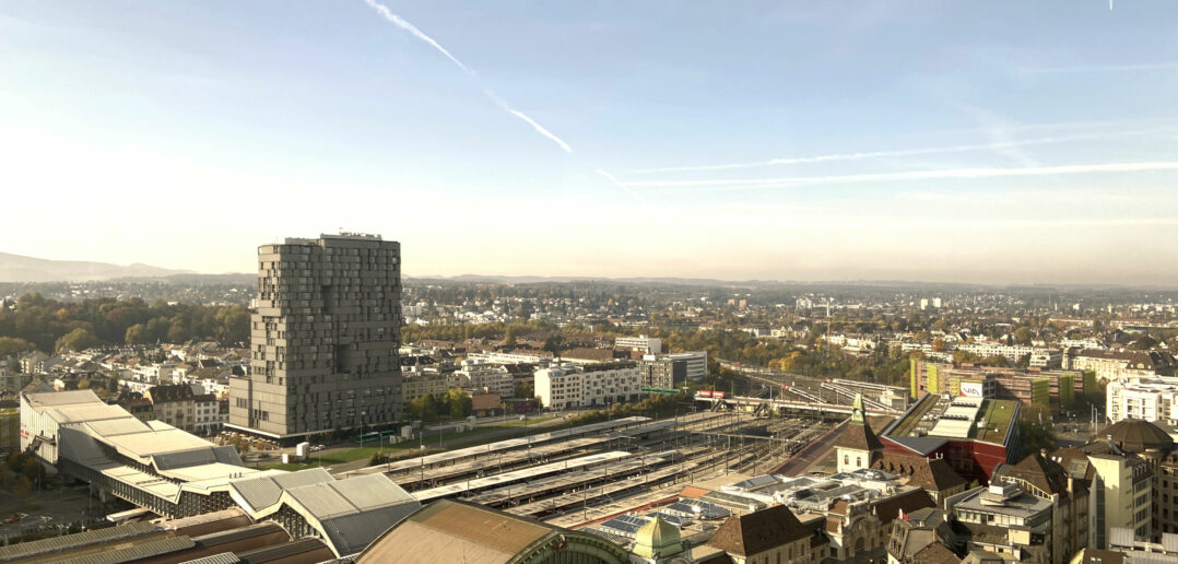 Das MOH stösst auch von hier oben auf wenig Gegenliebe © Architektur Basel