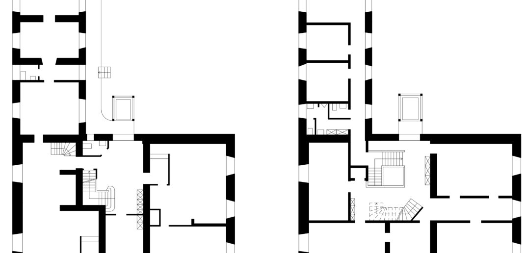 Grundrisse des Erdgeschosses und des 1. Obergeschosses © Samuel Borer