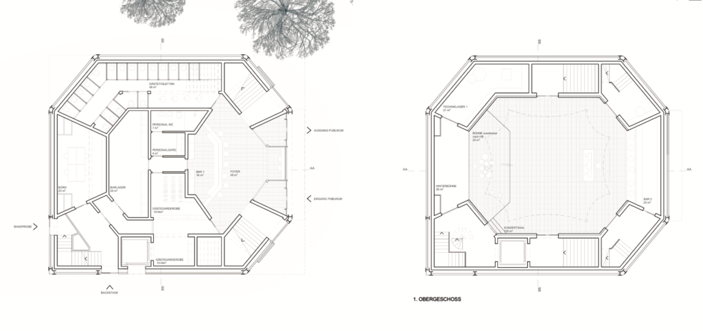 Projektwettbewerb Neue Kuppel Basel © Vécsey Schmidt Architekten