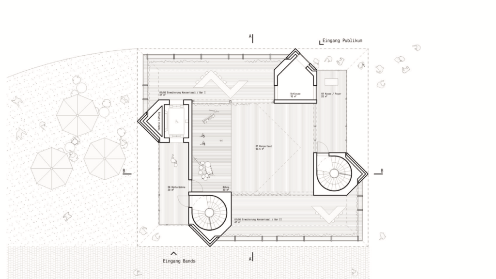 Projektwettbewerb Neue Kuppel Basel © Kunz und Mösch Architekten