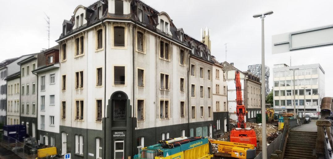 Abbruch Häuser Hochstrasse © Architektur Basel