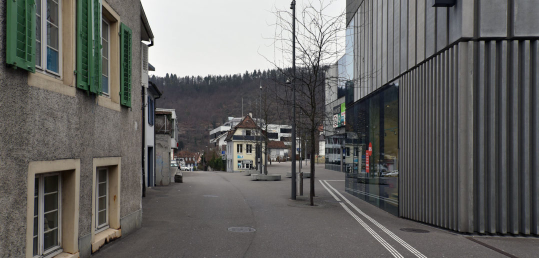 Reibung zwischen Altstadt und Neubau, Bücheli-Center, Liestal © Architektur Basel