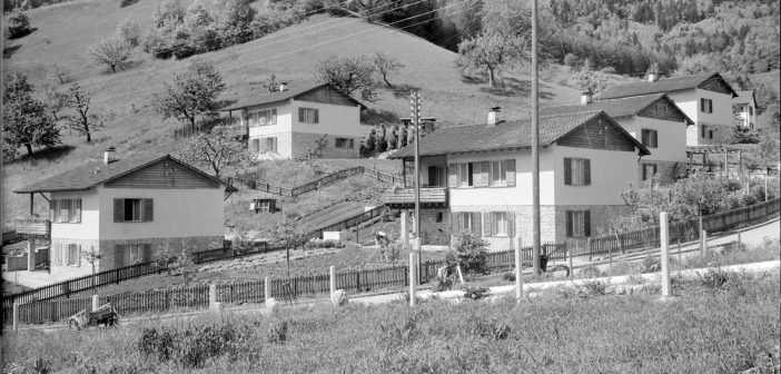 Waldenburg, Wohnkolonie Schanz (1948) STABL_PA_6292_01_782, Seiler Arnold Senior (1864-1927) und Junior (1892-1978), Liestal, Fotosammlung, Staatsarchiv Basel-Landschaft, Foto: Arnold Seiler-Rudin